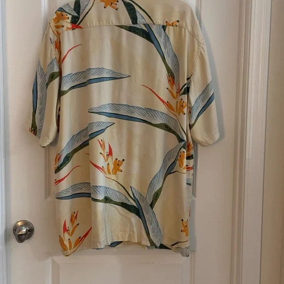 Guy Harvey Hawaiian Floral 100% Silk Shirt XL Luxury Resort/Ralph Lauren Vibes - Picture 4 of 8